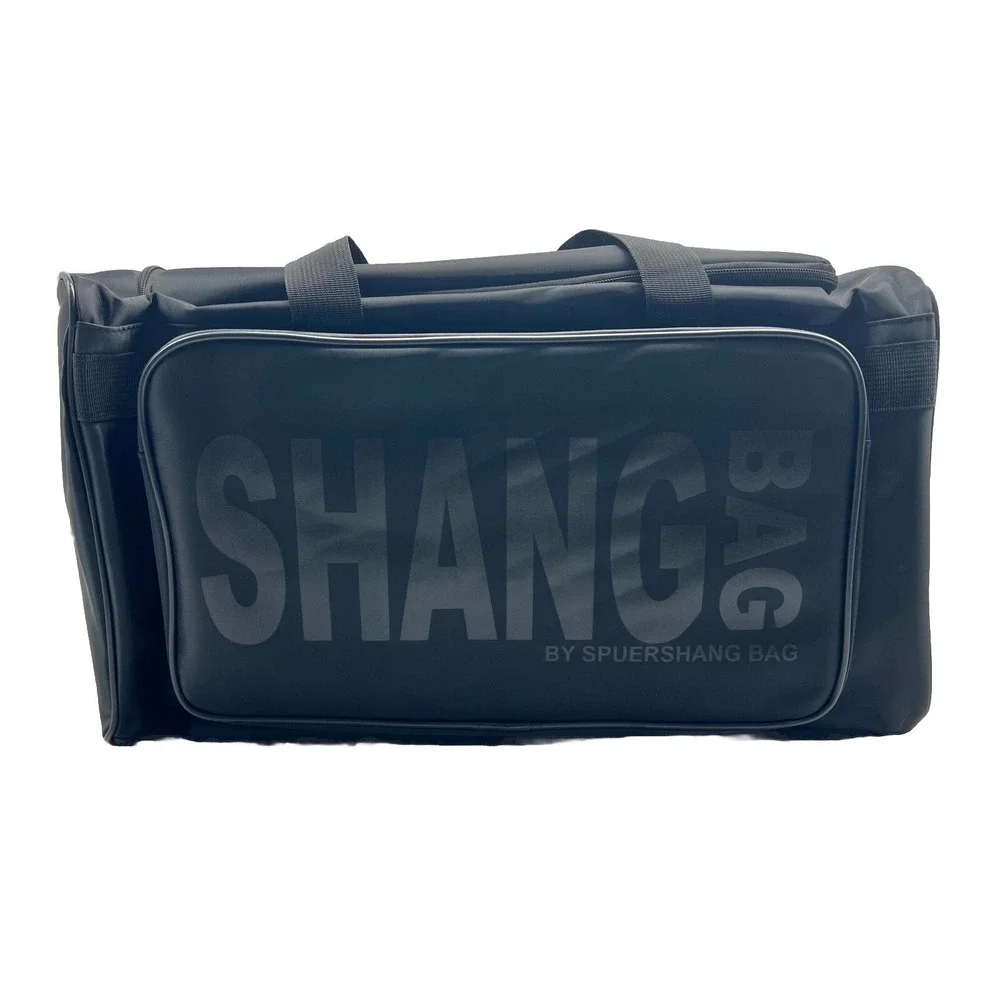Sneaker Duffle Bag All Black Gym Travel‎ Carry-On Organizer New